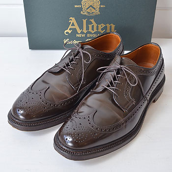 ALDEN｜オールデン コードバン ロングウイングチップ シガー｜買取査定