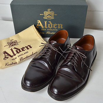 ALDEN｜オールデン 990コードバン プレーントゥ バーガンディ｜買取査定