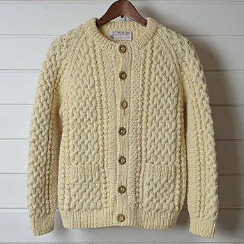 INVERALLAN 4A CREW NECK CARDIGAN/インバーアラン 4A クルーネック カーディガン