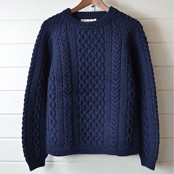 	
INVERALLAN 1A CREW NECK KNIT/インバーアラン 1A クルーネックニット