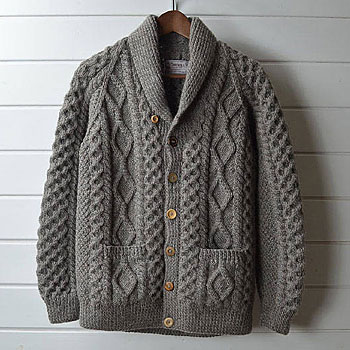 INVERALLAN × BEAMS 6A SHAWL COLLAR CARDIGAN/インバーアラン ビームス別注 6A ショールカラーカーディガン