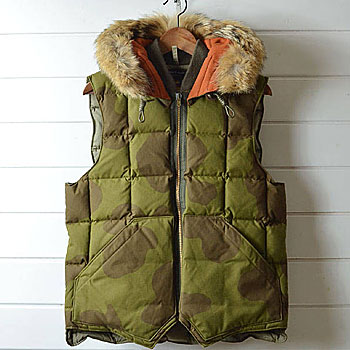 Nigel Cabourn × Eddie Bauer Canadian down vest/ナイジェルケーボン別注エディーバウアー ダウンベスト カモ