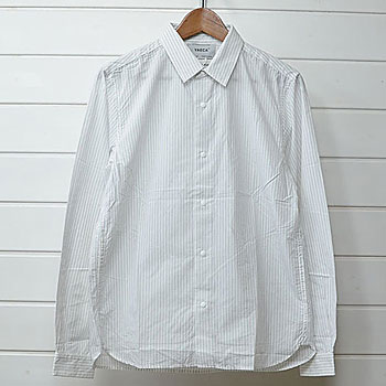 YAECA COMFORT SHIRT-STANDARD - NAVY_STRIPE/ヤエカ コンフォートシャツ ネイビーストライプ